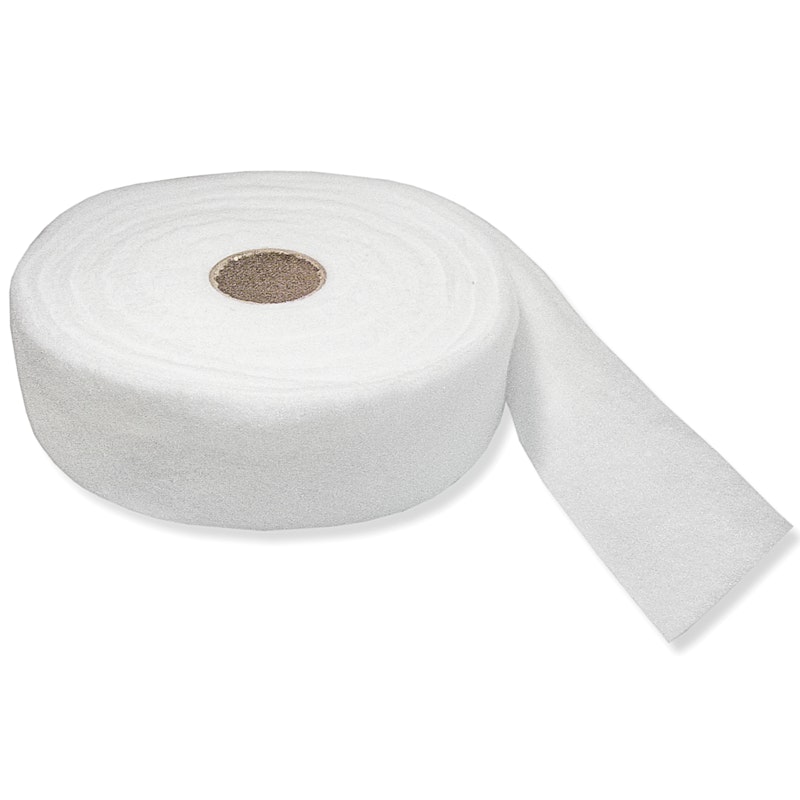 A single white capillary wick roll used for sub-irrigation