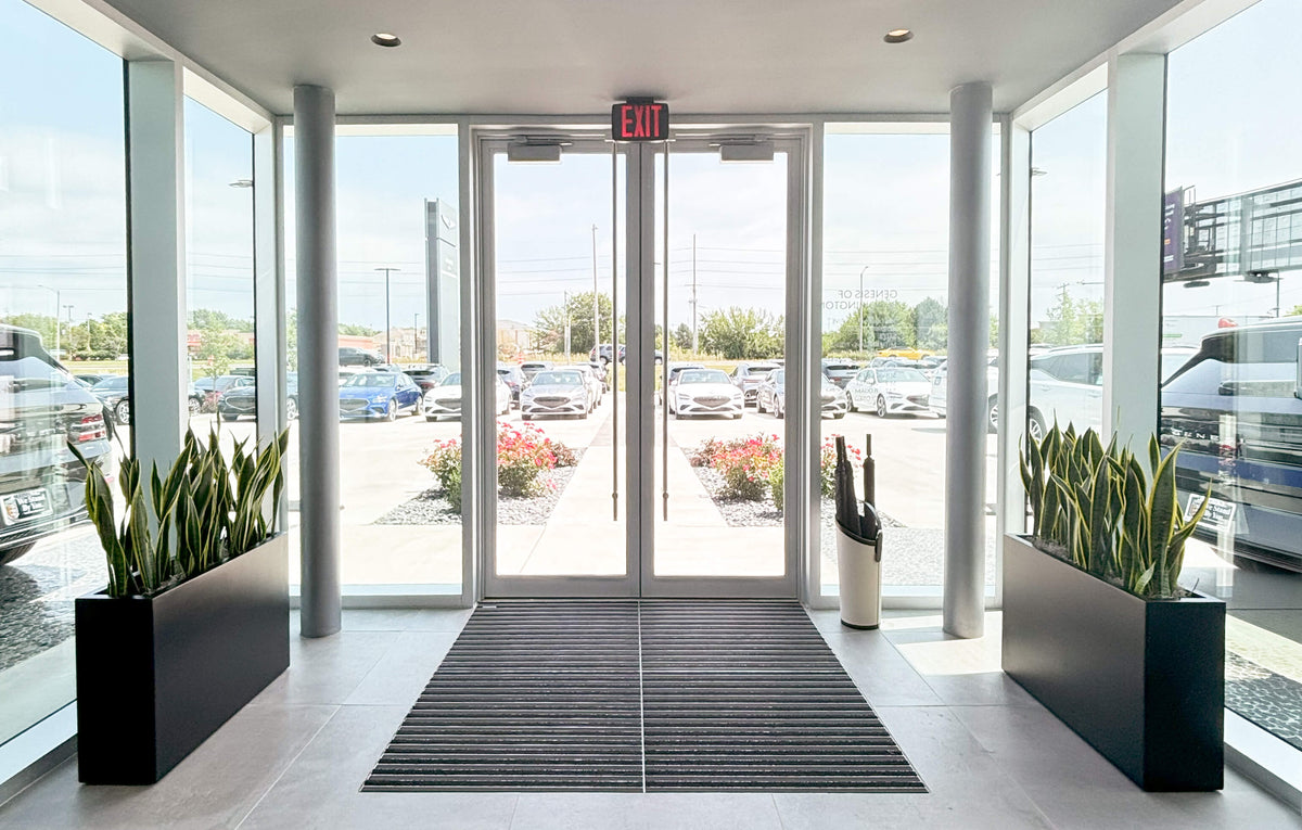 car dealership entry way