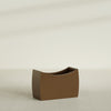 Seoul Large Curved Abstract Fiberglass Planter - 36 in x 16 in x 24 in - Metallic Bronze - Metallic Bronze,36 in x 16 in x 24 in