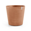 Amsterdam Medium Round Planter with Wheels - 23.5 in x 23.5 in x 22 in - Terracotta - Terracotta,23.5 in x 23.5 in x 22 in