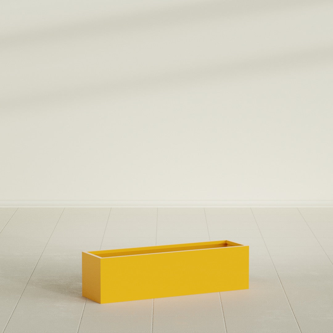 Monaco Rectangle - 26in x 7in x 7 - Gloss Saffron - Gloss Saffron,26 in x 7 in x 7 in