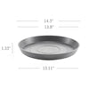 Small Round Saucer - 14.5 in x 14.5 in x 1.5 in - Grey - Grey,14.5 in x 14.5 in x 1.5 in