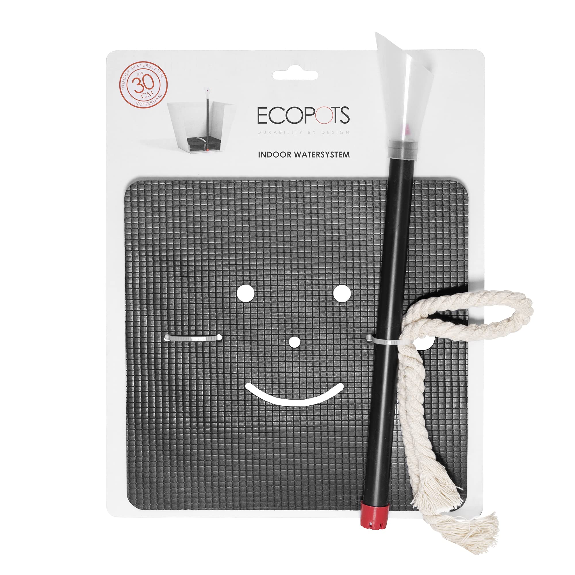 Indoor Self-Watering System 11.8 in x 11.8 in x 1 in - Compatible with 12" Rotterdam - Black,11.8 in x 11.8 in x 1 in