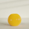 Globe Large Sphere Fiberglass Planter - 36 in x 36 in x 30 in - Gloss Saffron - Gloss Saffron,36 in x 36 in x 30 in