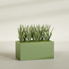 Granada Extra Large Long Rectangle Fiberglass Planter - 48 in x 24 in x 24 in - Satin Green - Satin Green,48 in x 24 in x 24 in