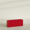 Tolga Extra Large Long Rectangle Fiberglass Planter - 60 in x 16 in x 24 in - Gloss Red - Gloss Red,60 in x 16 in x 24 in