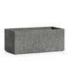 Semplito Rectangular Planter – Grey Stone Finish – Fiberglass Indoor/Outdoor and Weather-Resistant Large Planter (39.5" L x 19.75" W x 15.75" H Exterior, 39" L x 19.3" W Interior) - Grey Stone,39.3 in x 19.7 in x 15.7 in