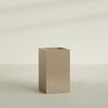 Darwin Large Tall Rectangle Fiberglass Planter - 24 in x 24 in x 42 in - Metallic Gold - Metallic Gold,24 in x 24 in x 42 in
