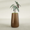 Saigon Large Tapered Round Planter - 16 in x 21 in x 36 in - Metallic Bronze - Metallic Bronze,16.4 in x 20.7 in x 36 in