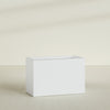 Brisbane Extra Large Long Rectangle Fiberglass Planter - 48 in x 24 in x 32 in - Gloss White - Gloss White,48 in x 24 in x 32 in
