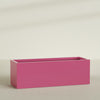 Granada Extra Large Long Rectangle Fiberglass Planter - 72 in x 24 in x 24 in - Gloss Pink Violet - Gloss Pink Violet,72 in x 24 in x 24 in