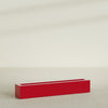 Salon Large Tall Rectangle Fiberglass Planter - 48 in x 8 in x 8 in - Gloss Red - Gloss Red,48 in x 8 in x 8 in