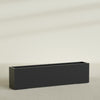 Miami Extra Large Narrow Rectangle Fiberglass Planter - 72 in x 12 in x 18 in - Matte Black - Matte Black,72 in x 12 in x 18 in