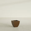 Lima Small Tapered Square Fiberglass Planter - 12 in x 12 in x 12 in - Metallic Bronze - Metallic Bronze,12 in x 12 in x 12 in