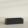 Torino Extra Large Wide Rectangle Fiberglass Planter - 60 in x 24 in x 18 in - Matte Black - Matte Black,60 in x 24 in x 18 in