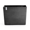 Paris with Wheels Large Rectangle Planter - 33.5 in x 15.5 in x 26 in - Dark Grey - Dark Grey,33.5 in x 15.5 in x 26 in