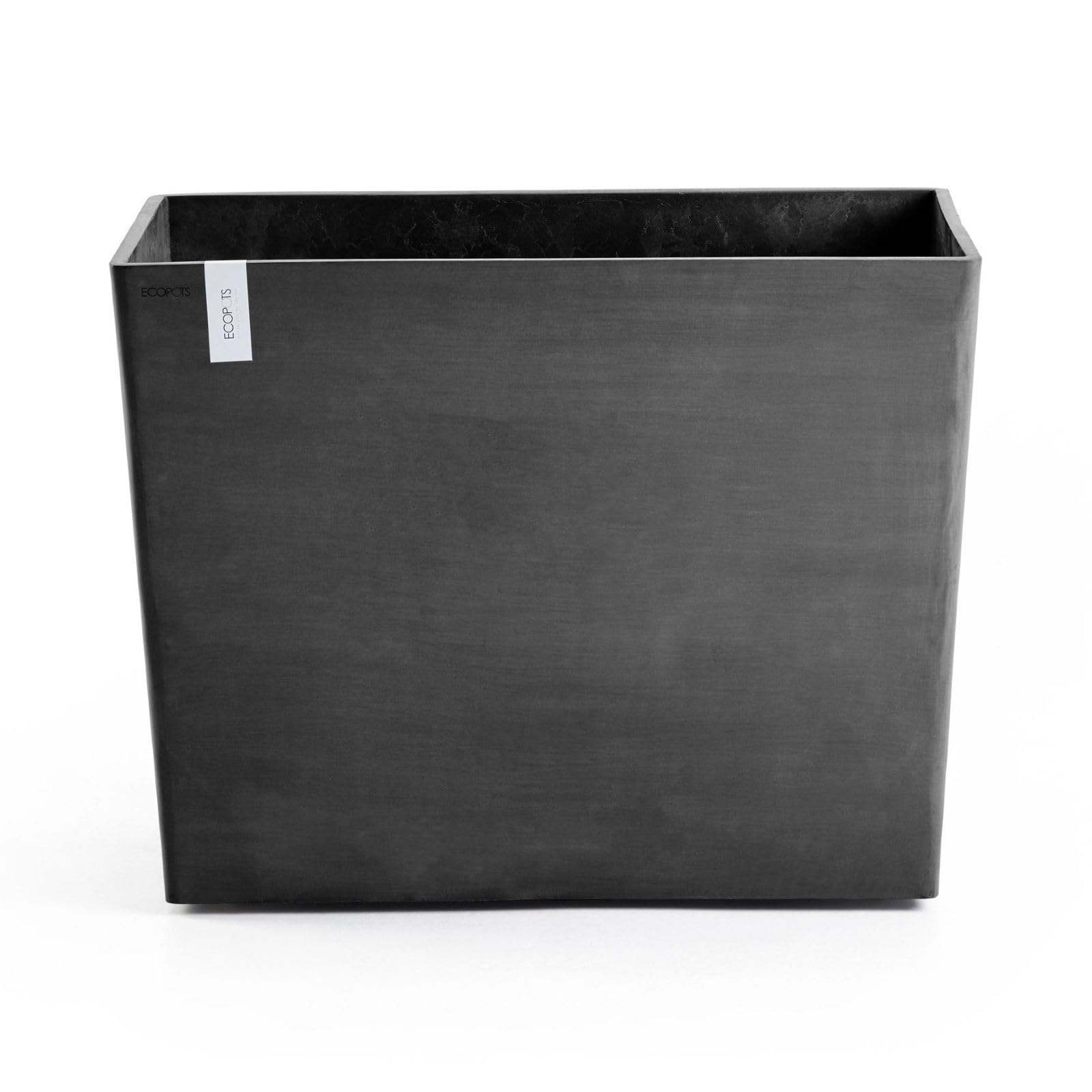 Paris with Wheels Large Rectangle Planter - 33.5 in x 15.5 in x 26 in - Dark Grey - Dark Grey,33.5 in x 15.5 in x 26 in