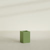 Miami Small Rectangle Fiberglass Planter - 12 in x 12 in x 18 in - Satin Green - Satin Green,12 in x 12 in x 18 in