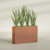 Delray Extra Large Long Rectangle Fiberglass Planter - 48 in x 12 in x 32 in - Matte Terracotta - Matte Terracotta,48 in x 12 in x 32 in