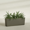 Panama Extra Large Long Rectangle Fiberglass Planter - 48 in x 12 in x 18 in - Matte Bronze - Matte Bronze,48 in x 12 in x 18 in