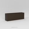 Tolga Medium Rectangle Fiberglass Planter - 16 in x 16 in x 24 in - Matte Brown - Matte Brown,16 in x 16 in x 24 in