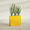 Delray Large Tall Rectangle Fiberglass Planter - 36 in x 12 in x 32 in - Gloss Saffron - Gloss Saffron,36 in x 12 in x 32 in