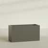 Brisbane Extra Large Long Rectangle Fiberglass Planter - 60 in x 24 in x 32 in - Matte Bronze - Matte Bronze,60 in x 24 in x 32 in