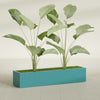 Cuba Extra Large Long Rectangle Fiberglass Planter - 60 in x 14 in x 12 in - Satin Sea Foam - Satin Sea Foam,60 in x 14 in x 12 in
