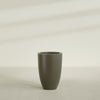Brannan Large Round Fiberglass Planter - 24 in x 24 in x 35 in - Matte Bronze - Matte Bronze,24 in x 24 in x 35 in