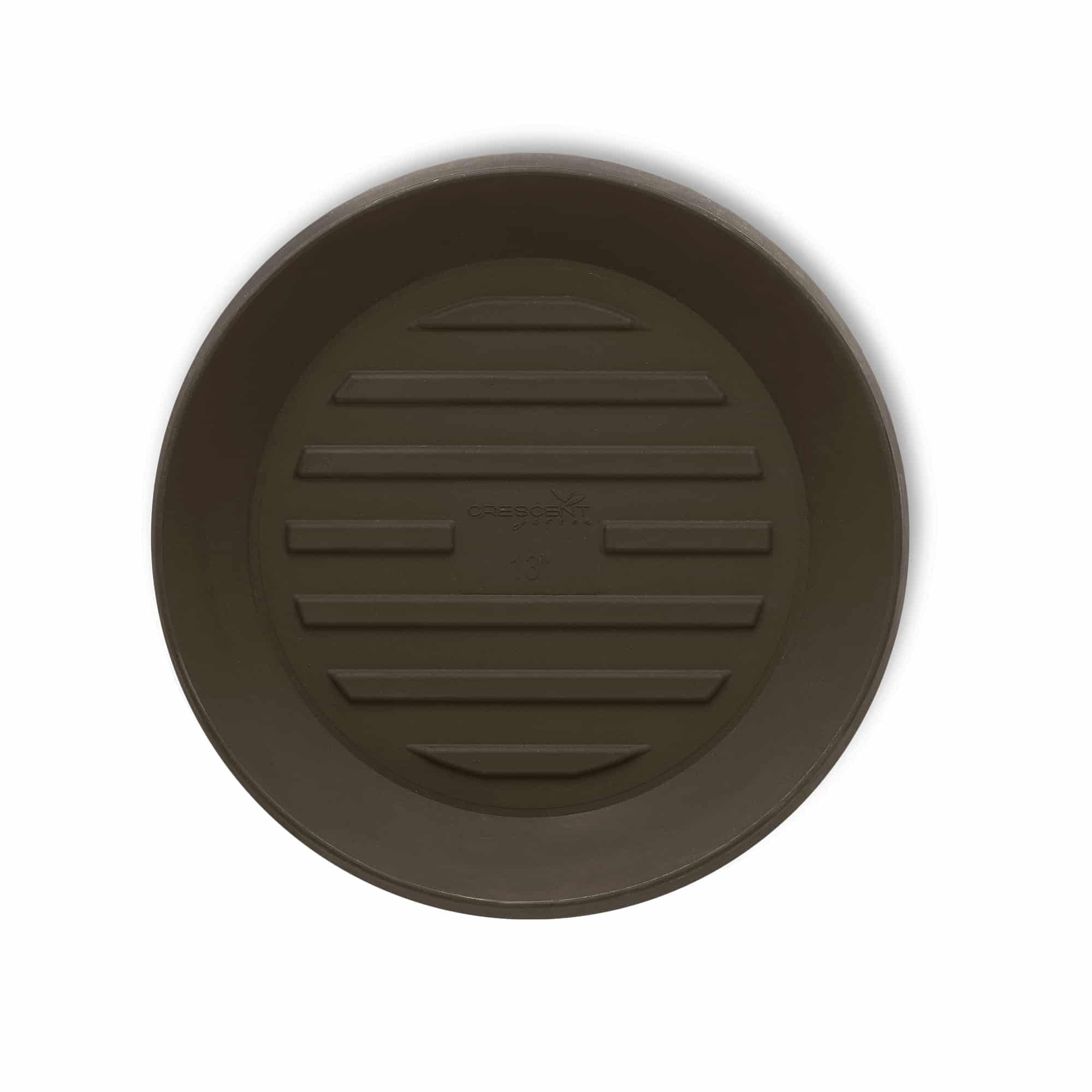 Round Saucer - 15in - Bark - Bark,15in