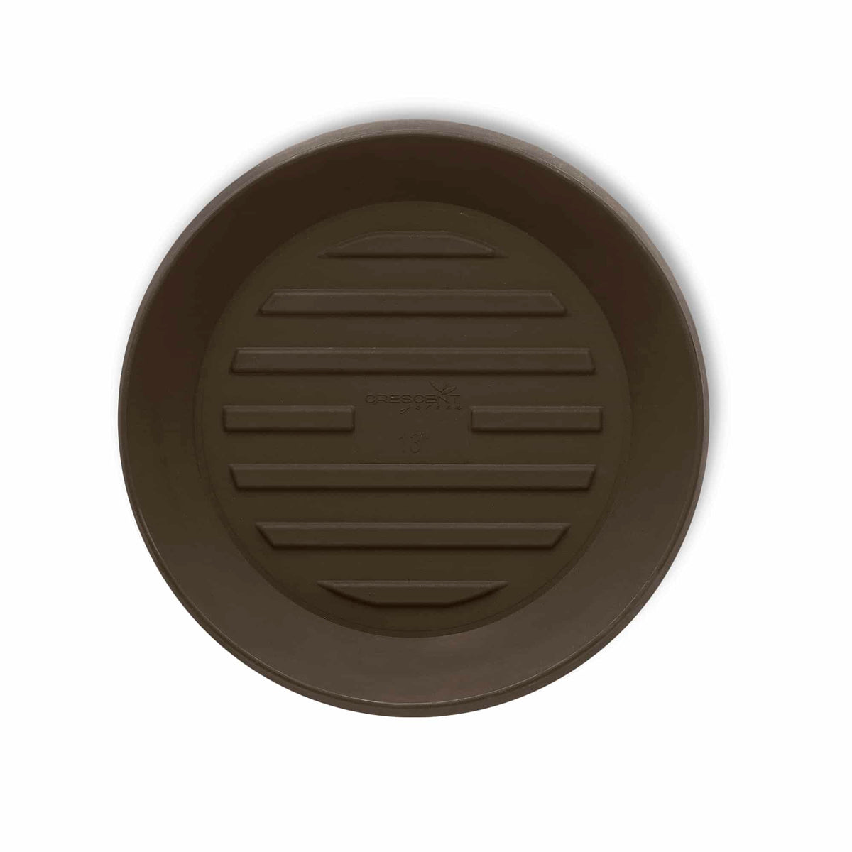 Round Universal Saucer - 11in OD, 8.5in ID - Bark - Bark,11" Ext. (8.5" Int.)