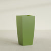 Toulan Large Tall Tapered Square Fiberglass Planter - 20 in x 20 in x 42 in - Satin Green - Satin Green,20 in x 20 in x 42 in