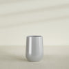 Tall Hayden Medium Round Fiberglass Planter - 15 in x 15 in x 23 in - Metallic Silver - Metallic Silver,15 in x 15 in x 23 in