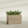 Brisbane Extra Large Long Rectangle Fiberglass Planter - 48 in x 24 in x 32 in - Metallic Gold - Metallic Gold,48 in x 24 in x 32 in