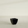 Lima Small Tapered Square Fiberglass Planter - 12 in x 12 in x 12 in - Gloss Black - Gloss Black,12 in x 12 in x 12 in