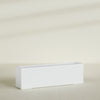 Miami Extra Large Narrow Rectangle Fiberglass Planter - 60 in x 12 in x 18 in - Gloss White - Gloss White,60 in x 12 in x 18 in