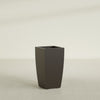 Toulan Large Tall Tapered Square Fiberglass Planter - 16 in x 16 in x 30 in - Matte Brown - Matte Brown,16 in x 16 in x 30 in