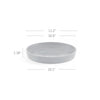 Small Round Saucer - 11.5 in x 11.5 in x 1.3 in - Dark Grey - Dark Grey,11.5 in x 11.5 in x 1.25 in