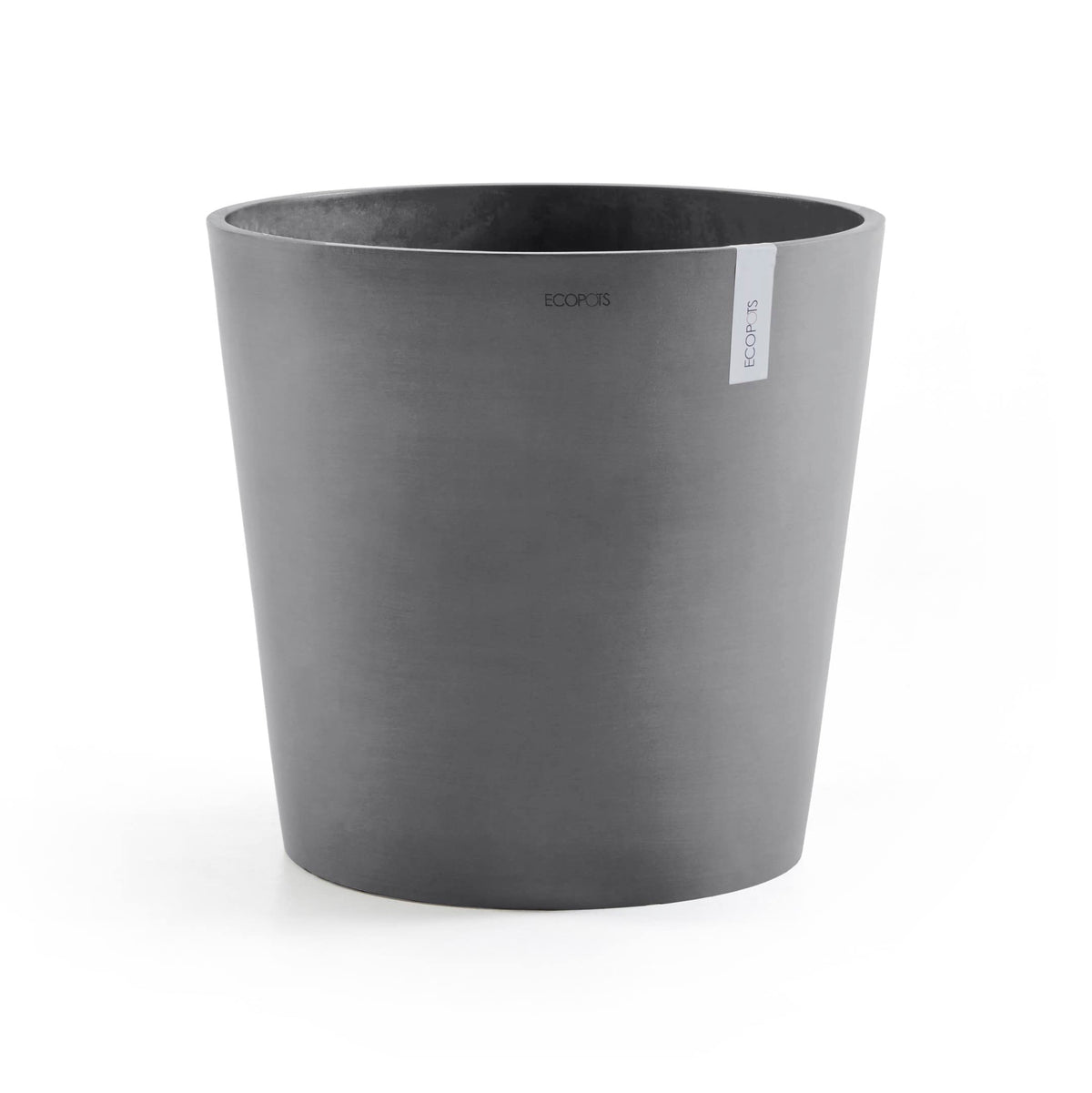 Amsterdam Medium Round Planter - 23.5 in x 23.5 in x 21.5 in - Grey - Grey,23.5 in x 23.5 in x 21.5 in,Planter Only
