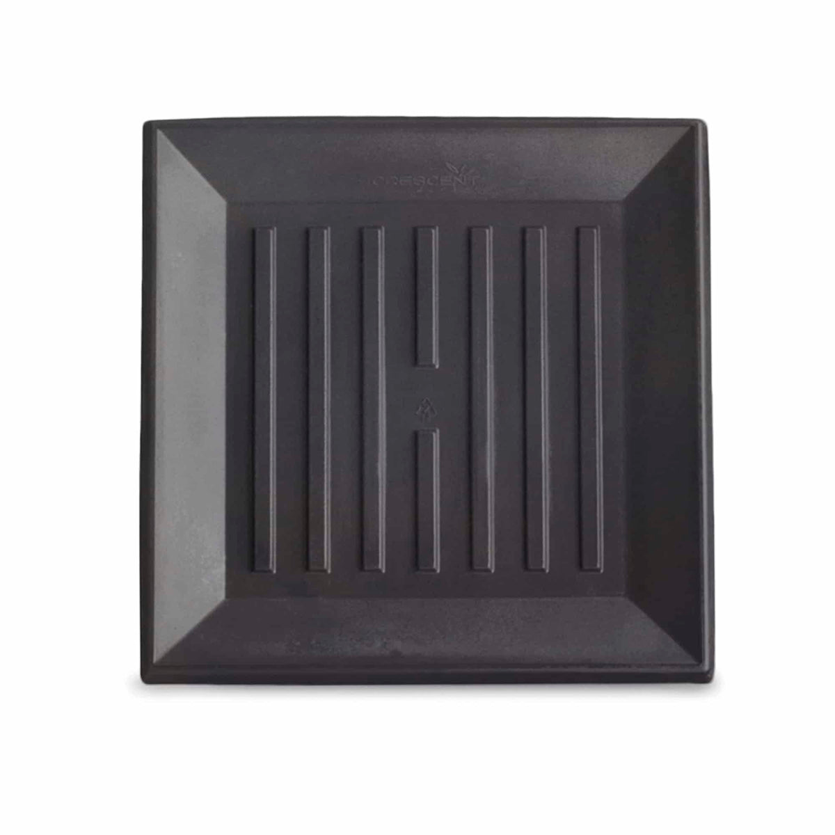 Square Universal Saucer - 14.5in Ext., 11.2in Int. - Old Bronze - Old Bronze,14.5" Ext. (11.2" Int.)