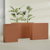 Amesbury Extra Large Narrow Rectangle Fiberglass Planter - 48 in x 10 in x 32 in - Matte Terracotta - Matte Terracotta,48 in x 10 in x 32 in