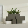 Tolga Extra Large Long Rectangle Fiberglass Planter - 60 in x 16 in x 24 in - Matte Bronze - Matte Bronze,60 in x 16 in x 24 in
