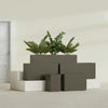 Tolga Large Rectangle Fiberglass Planter - 36 in x 16 in x 24 in - Matte Bronze - Matte Bronze,36 in x 16 in x 24 in