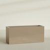 Brisbane Extra Large Long Rectangle Fiberglass Planter - 72 in x 24 in x 32 in - Metallic Gold - Metallic Gold,72 in x 24 in x 32 in