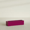 Cuba Large Long Rectangle Fiberglass Planter - 48 in x 14 in x 12 in - Gloss Eggplant - Gloss Eggplant,48 in x 14 in x 12 in