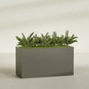Brisbane Extra Large Long Rectangle Fiberglass Planter - 60 in x 24 in x 32 in - Matte Bronze - Matte Bronze,60 in x 24 in x 32 in