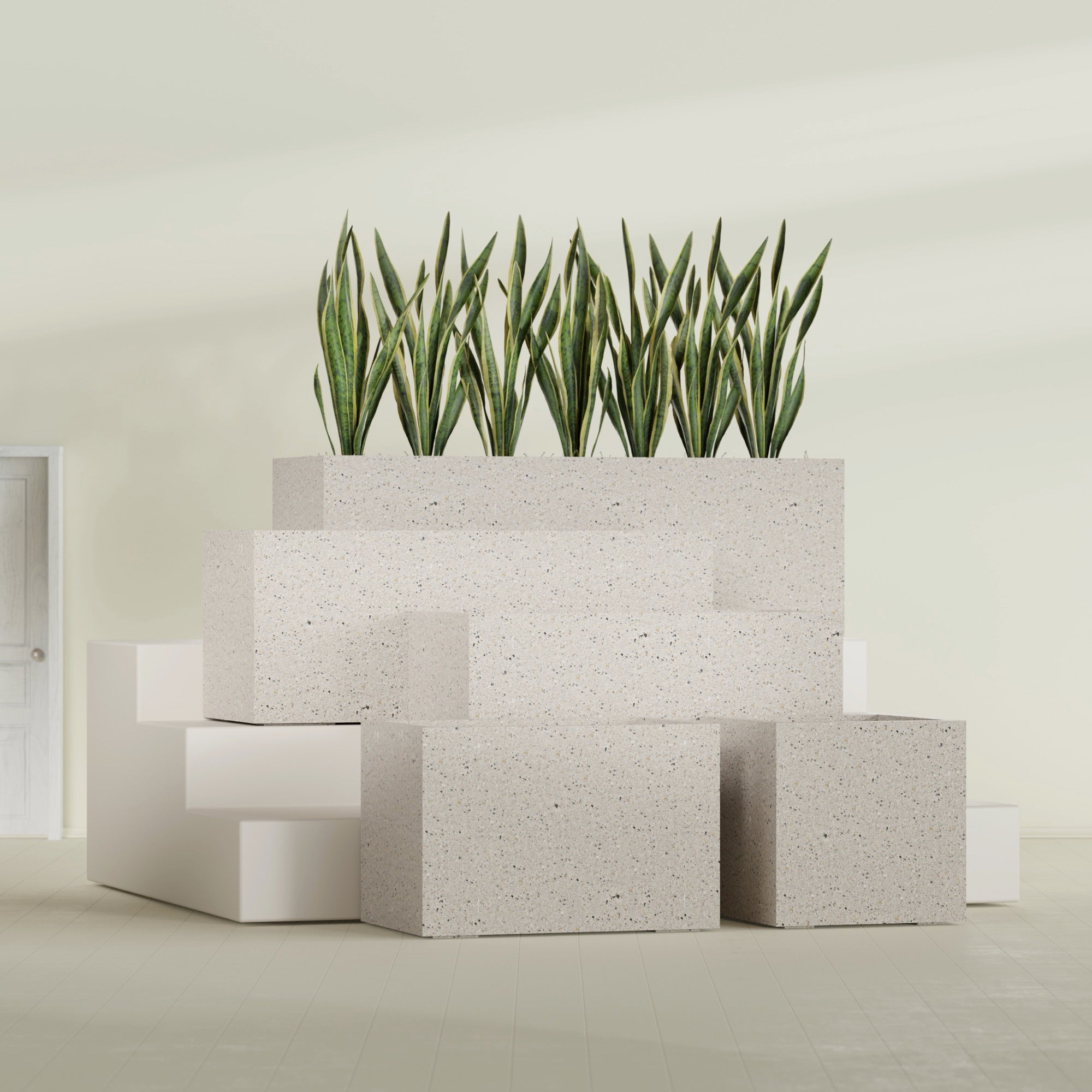 24"-Wide Rectangle - 36in x 24in x 24in - StoneLight - Pearlstone - StoneLight - Pearlstone,36 in x 24 in x 24 in