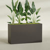 Darwin Extra Large Long Rectangle Fiberglass Planter - 72 in x 24 in x 42 in - Matte Brown - Matte Brown,72 in x 24 in x 42 in