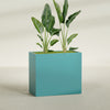 Darwin Extra Large Rectangle Fiberglass Planter - 48 in x 24 in x 42 in - Satin Sea Foam - Satin Sea Foam,48 in x 24 in x 42 in