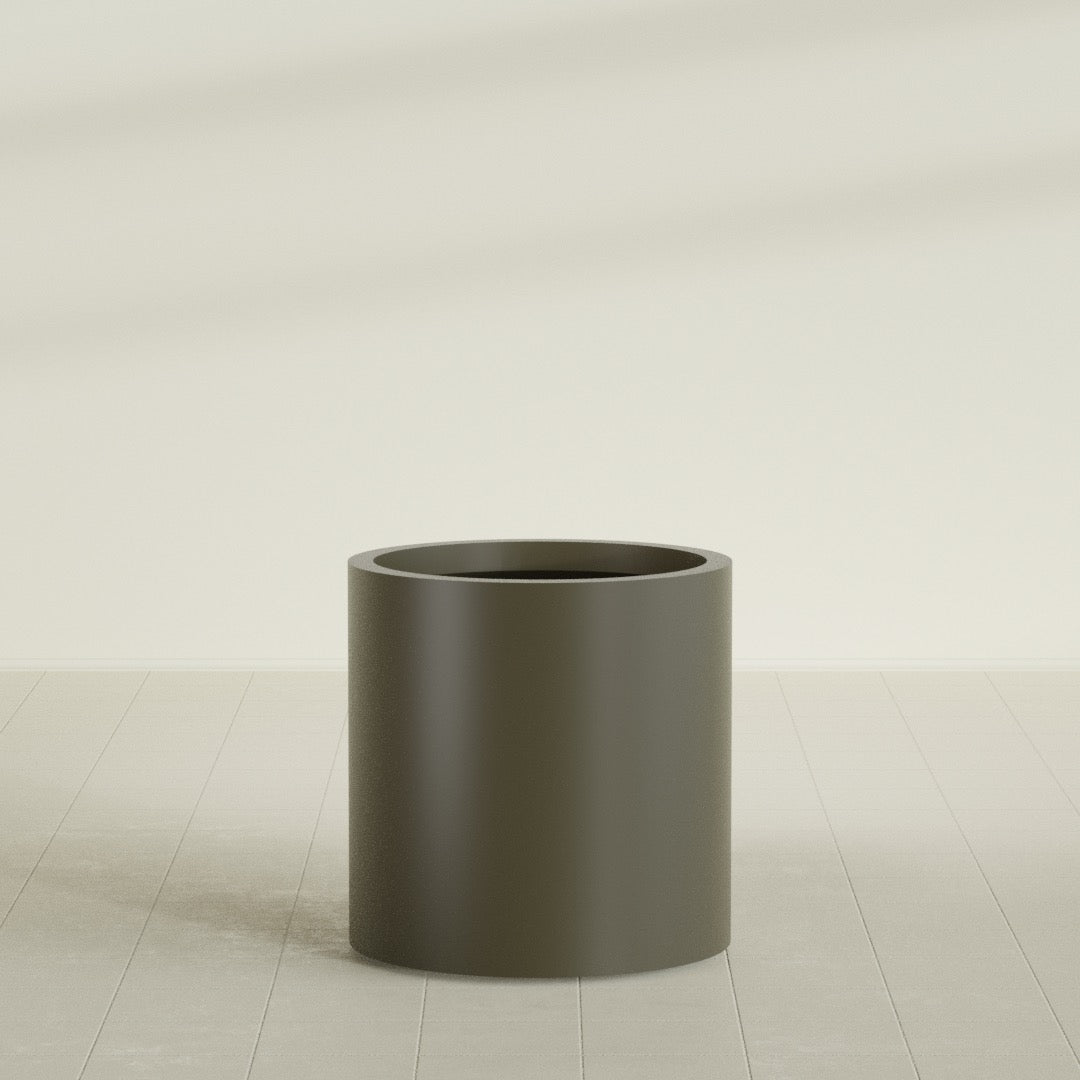 Rio Grande Medium Round Fiberglass Planter - 22 in x 22 in x 22 in - Matte Bronze - Matte Bronze,22 in x 22 in x 22 in